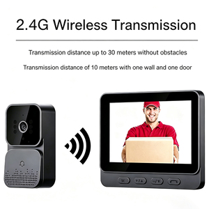 IFA02 M10 Timbre con cámara, monitor IPS de 4,3 pulgadas sin aplicación de 2,4G, visión nocturna por infrarrojos, timbre con cámara y audio bidireccional - Product Image 4