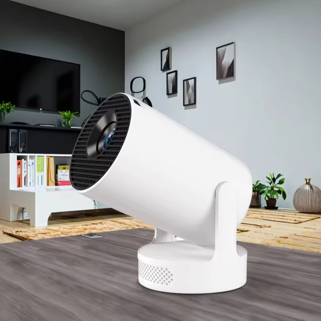 JUNUO HY300 Ultra Wireless Home Theater Projector 2025 New Low Noise LED for Home Business Portable Projector