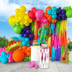 Kit d'arche de guirlande de ballons Fiesta mexicaine, ballons cactus, <span class=keywords><strong>sombrero</strong></span>, guitare pour Taco Twosday, carnaval, Cinco de Mayo, fournitures de fête - Product Image 4
