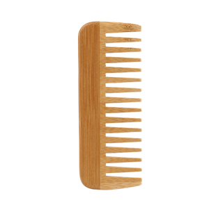 <b>Bathroom</b> <b>Set</b> <b>Accessories</b> Natural Disposable Two-piece Bamboo Comb with Portable Carton Packaging for Hotel Use - Product Image 1