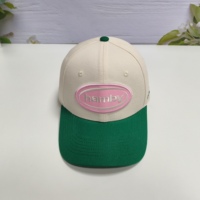 Gorra de Béisbol de Seis Paneles en Terciopelo de Algodón de Dos Colores, Personalizable con Bordado de Hojas, Venta Directa de Fábrica al Por Mayor para Adultos Unisex