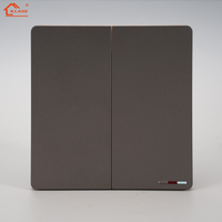 Interrupteurs muraux standard KLASS UK avec plaque 1 gang 1 voie et interrupteur néon pour prises électriques domestiques et interrupteurs à bascule