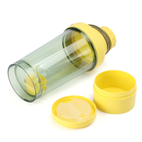 Logo personnalisé Sans BPA En Plastique Sports Gym Fitness Boissons Étanche Protéines Mélangeurs Shaker Bouteille D'eau Shakers Gobelets