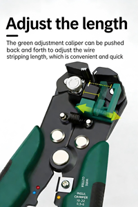 Alicates Multifuncionales de Aleación de Zinc con Dientes Serrados para Pelar y Crimpar Cables Eléctricos, Grado Industrial, Automáticos, Personalizados OEM - Product Image 2