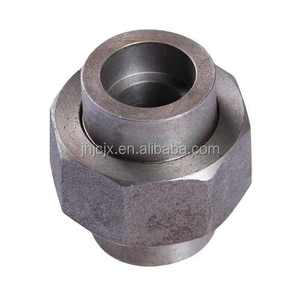 Ống lắp Công Đoàn SUS304 <span class=keywords><strong>SS304</strong></span> SS316L thép không gỉ NPT <span class=keywords><strong>BSP</strong></span> bspt ren ổ cắm hàn hàn bằng giả mạo - Product Image 3