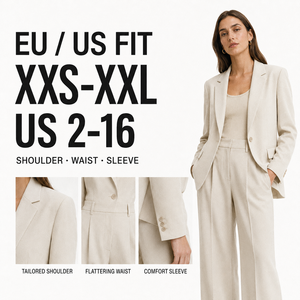 Fabricante de Blazers Personalizados para Mujer, Ropa Femenina, Conjuntos, Prendas de Vestir, Estilo de Vida, Ropa Urbana, Diseño de Lujo a Medida - Product Image 3
