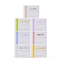 Kit de microdermabrasion oxygénée pour le visage avec gel primer, capsules d'exfoliation CO2 à bulles et soin effet Bohr