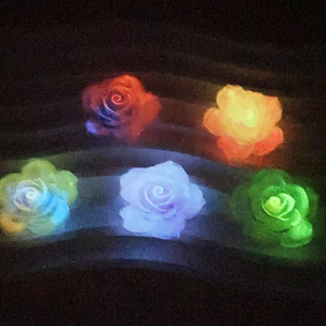 Lentejuelas Luminosas de Arenas Movedizas Translúcidas al por Mayor, Cuentas Cilíndricas de Flores de Lucite, Colores Mezclados para Decoración de Fundas de Teléfono - Product Image 3