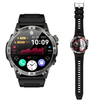Nuevo Reloj Inteligente Deportivo HK08 con GPS, Llamadas Bluetooth, Brújula, Asistente de Voz con IA, Calendario, Resistencia Extrema e Impermeable para Hombre