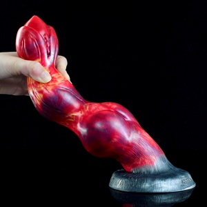 Thick Animals Penis Silicone Fire Curved Deep Texture Prostate Massage Fantasy Dog <b>Dildo</b> Sex Toys for Women Anal - Product Image 6