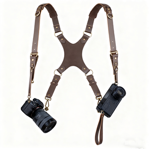 Nhà Sản Xuất Tùy Chỉnh Sang Trọng Nâu Da Máy Ảnh Kỹ Thuật Số Có Thể Điều Chỉnh Da Khai Thác Dây Đeo Vai Cho Dslr/Slr Máy Ảnh Kỹ Thuật Số - Product Image 4