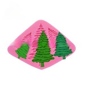 3D <b>Mini</b> Christmas Tree Silicone Fondant Mold <b>Chocolate</b> Gumpaste Mould DIY Candle Clay Molds Cake Decorating Baking Tool - Product Image 4
