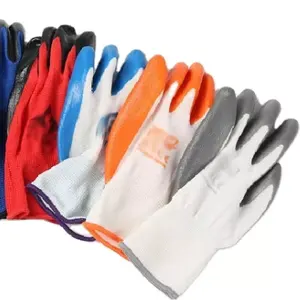 CE Được Phê Duyệt Nitrile Tay Găng Tay Với 13G Nylon Liner Găng Tay Làm Việc An Toàn Cho Xây Dựng