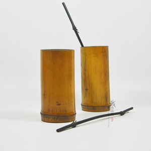 Natural Bamboo Cups Round Coffee Brown Drink Cup For Gift Occasion Chongqing Origin - Product Image 1
