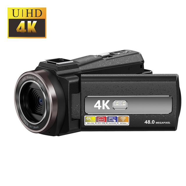 Professional Handheld 4K HD 48MP 60FPS Vlog Video Recording Camcorder Portable Digital Camera Wifi Accessories China Factory