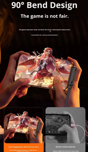 Cable de Carga Rápida Tipo-C <span class=keywords><strong>a</strong></span> Tipo-C PD de 240W, Diseño en Ángulo, 1.5m de Longitud, Compatible con Auriculares y Cámara, Cobre Puro, Éxito en <span class=keywords><strong>TikTok</strong></span> - Product Image 4