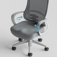 Chaise de bureau exécutive pivotante contemporaine, robuste, ergonomique, avec accoudoirs réglables, imperméable, en nylon, pas cher, pour salles d'attente