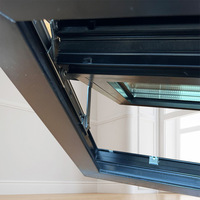 Profil de fenêtre en aluminium à rupture de pont thermique, bien isolé phoniquement, sur mesure pour fabricant de fenêtres, pour maison et bureau