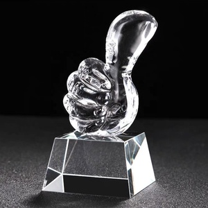 Yearscrystal Goedkope Blank Glas Kristallen Trofee Award Met Custom Design - Product Image 4
