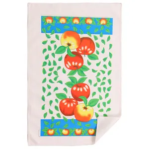 Custom microfiber tea towels print or embroidery pattern customized various sizes