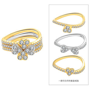Anillo de trébol de cuatro hojas de ágata y nácar, el más vendido, de plata 925, estilo múltiple, joyería de la suerte para mujer, regalo para niñas - Product Image 5