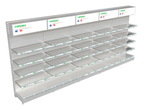 Estantes de Supermercado Ligeros pero Resistentes al Mejor Precio, Exhibidores Metálicos Portátiles para Minimercados Comunitarios - Product Image 3