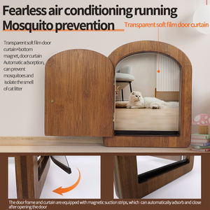 Vente en gros en usine de logo personnalisé <span class=keywords><strong>Patio</strong></span> en bois <span class=keywords><strong>porte</strong></span> coulissante pour animaux de compagnie <span class=keywords><strong>porte</strong></span> à rabat pour chat - Product Image 4