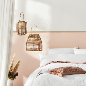 Último Simple moderno respetuoso con el medio ambiente hecho a mano ratán vela soporte linterna para Hotel decoración de Navidad - Product Image 2