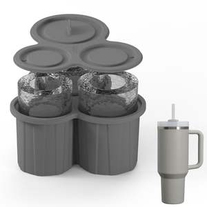 Moule à glaçons pour Stanley Cup 40oz, bac à glaçons en silicone, moule à glaçons cylindrique creux, adapté pour une libération facile des glaçons pour les Stanley Cups - Product Image 1