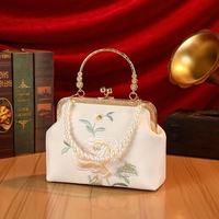 Sac à main de créateur original style chinois traditionnel motif peau de serpent, tendance et polyvalent avec bandoulière chaîne, capacité 2-2,9 L