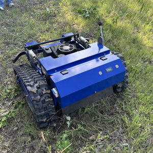 Tondeuse à gazon électrique à huile hybride télécommandée puissante moteur sans balais chenille 4WD automotrice pour verger pente cour - Product Image 2