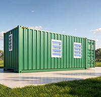 Bureau mobile en conteneur maritime de 20 pieds ou 40 pieds, personnalisable en usine, avec toilettes et salle de bain