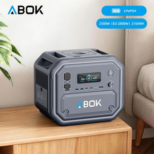 ABOK 2500W <b>Solar</b> Generator 2160Wh LiFePO4 110V 220V Portable Power Station MPPT <b>Solar</b> <b>Charging</b> 4000 Plus Cycles Battery Backup - Product Image 1
