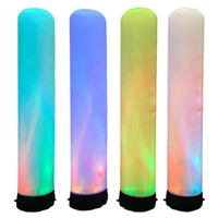 Tubes gonflables Oxford personnalisés décoration pilier gonflable à lumière LED géante pour décoration de mariage et de fête