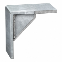 Support en L en acier galvanisé, finition galvanisée à chaud, support diagonal, tolérance de précision, trous pré-perforés pour cadre métallique