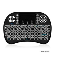 Mini-clavier sans fil i8 2.4 ghz, avec pavé tactile, portable, pour Android TV Box, rétroéclairage Air Mouse