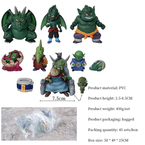 9pcs/set Dbz Anime Figures Gk <strong>Wcf</strong> Family Of Evil Namekian Piccolo Kyuubi Bijyudama Statue Collectible Model Toys Anime Figure - Product Image 2