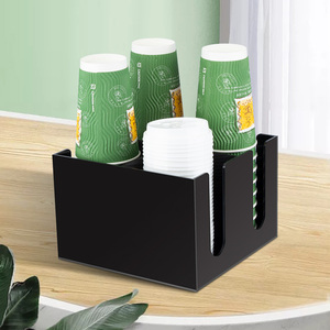 Papier Bekerhouder Nemen <span class=keywords><strong>Cup</strong></span> Divider Bar Stro Opbergdoos Koffie Melk Thee Winkel Wegwerp Beker Organizer - Product Image 4