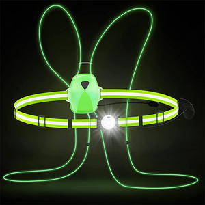 नया रिचार्जेबल और मल्टी-कलर एलईडी रिफ्लेक्टिव सेफ्टी रनिंग वेस्ट - Product Image 1