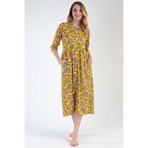 Robe courte en modal pour femme avec boutons et poches - SARI - SARI - Product Image 2
