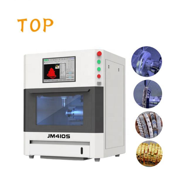 TOP High Precision 3D Desktop CNC Mini Metal Jewelry Beads Engraving Machine Carving Stamping Faceting for Bracelets Rings