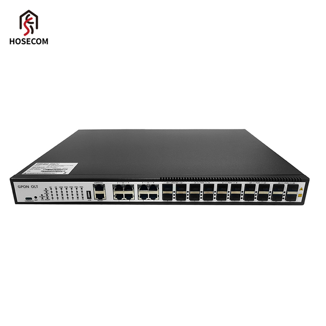 Factory OEM ODM 16 PON Port GPON OLT 1U 19 inch Fiber Optic Equipment