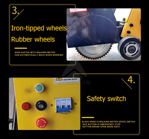 Déchiqueteuse de piste en plastique, machine d'enlèvement de revêtement PU - Product Image 5