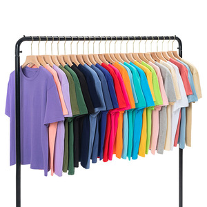 T-Shirt in cotone 100% <span class=keywords><strong>arancione</strong></span> su misura per le donne e gli uomini di alta qualità 200 Gsm Oversize Casual Streetwear tinta unita - Product Image 2