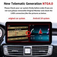 Autoradio Android 14 8+128 Go pour Mercedes CLS W218 X218 C218 NTG4.0 10,25 pouces tactile CarPlay Android Auto Navigation GPS DSP