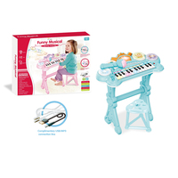 Jouet piano 24 touches, clavier musical pour enfants, instrument éducatif pour enfants, jouet à piles AA, boîte en plastique, unisexe, ABS, 12 pièces