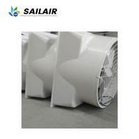 Ventilador Axial de Extracción de Aire Reforzado con Fibra de Vidrio FRP, Motor con Rodamientos de Bolas AC, OEM/ODM para Ventilación de Establos