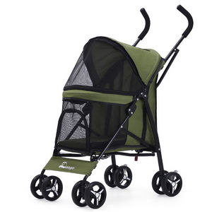 Kingtale รถเข็นสุนัข4ล้อพับได้สำหรับสัตว์เลี้ยงขนาดเล็กขนาดกลาง - Product Image 1