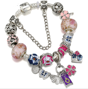 Pulsera de mujer de alta calidad, kit de pulsera de flores, bricolaje, Pansy, nuevo, <span class=keywords><strong>2022</strong></span> - Product Image 1