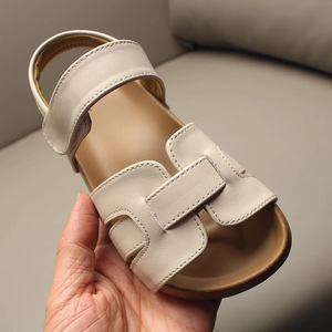 Summer Outdoor Cork Slippers Design Child Size 26-36 Student Beach Sandals <b>Clogs</b> Shoes for Boy and Girl - Product Image 4